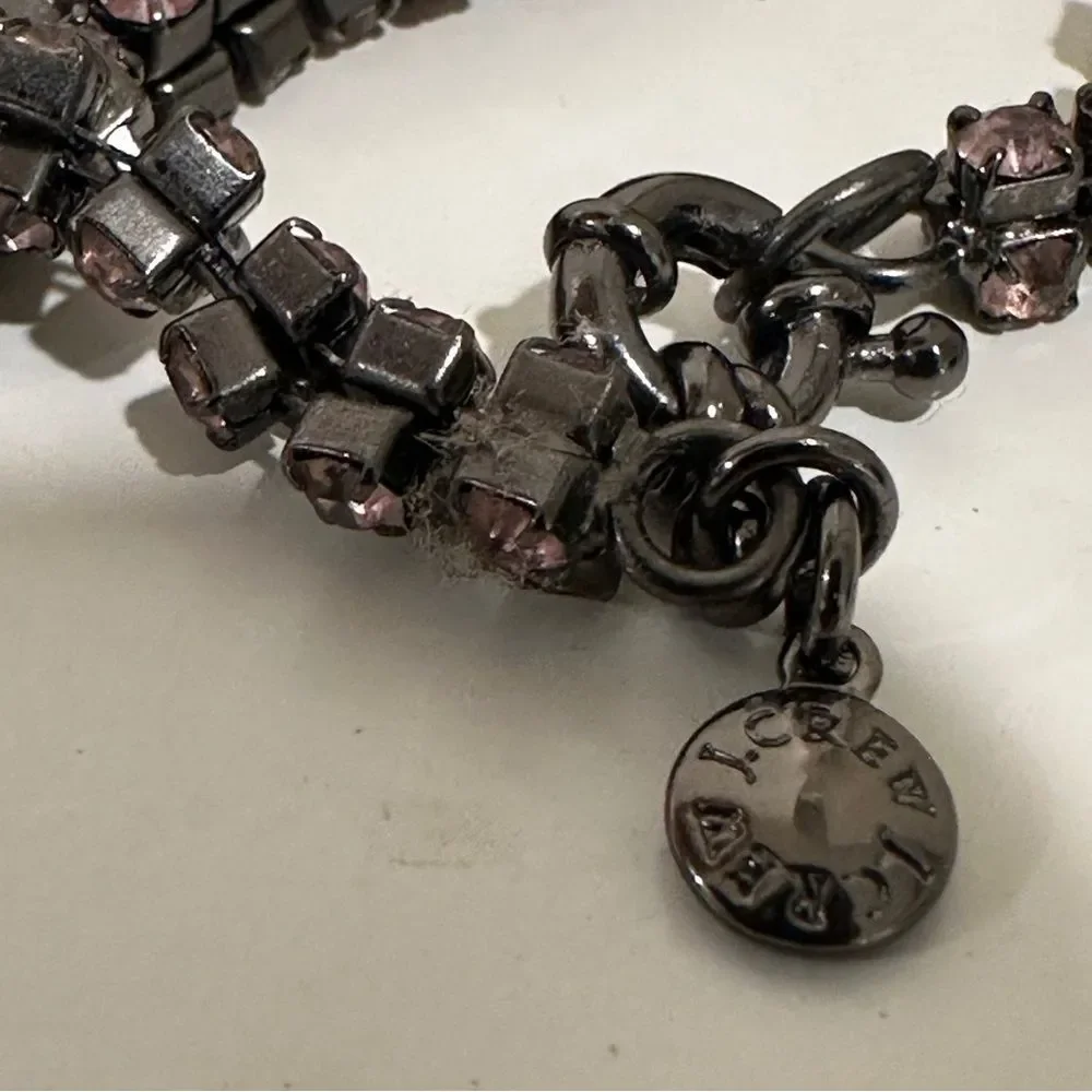 J. Crew Pink Crystal Necklace - Picture 4 of 7